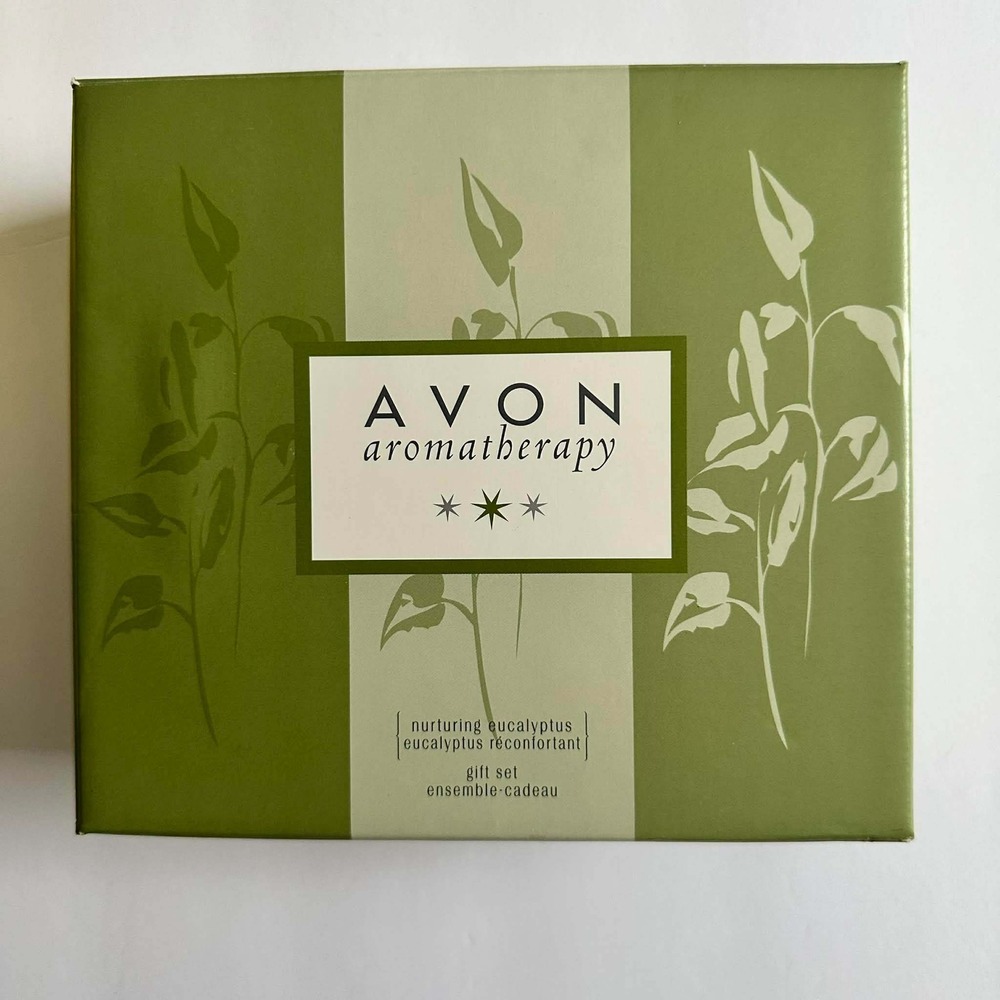 Avon Aromatherapy Nurturing Eucalyptus Gift Set Skin Cooler Foam Bath Body Cream - Picture 9 of 9